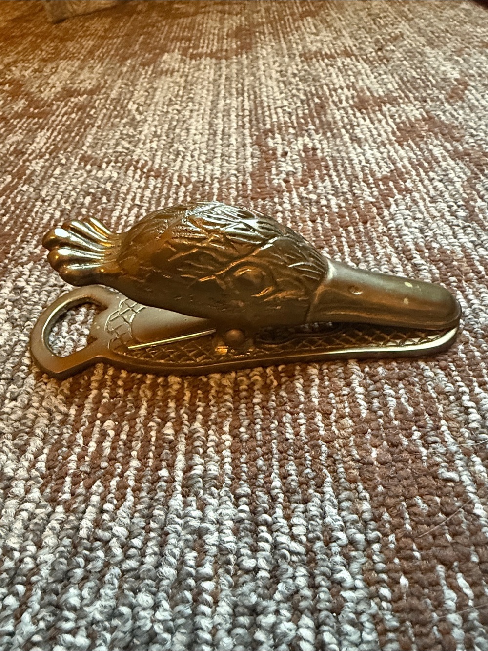 Brass Duck Clamp & Bottle Opener - Vintage Animal Figural